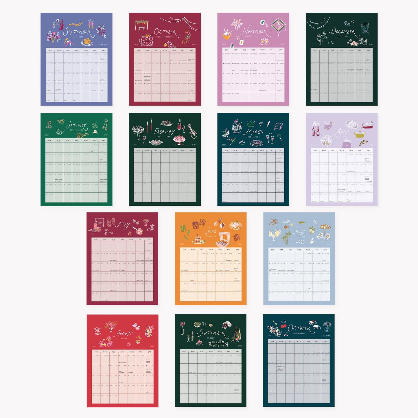 Jewish Calendar 2027 / 5787