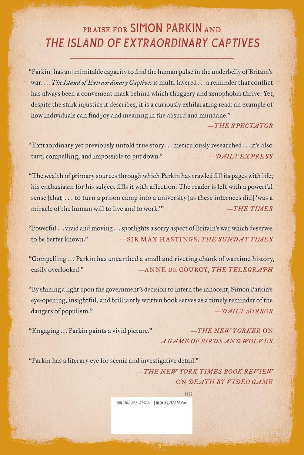 The Island of Extraordinary Captives: A Painter, a Poet, an Heiress, and a Spy in a World War II British Internment Camp