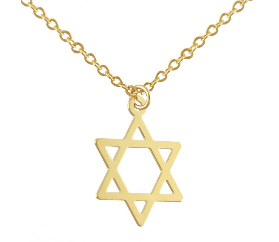 14k Gold-plated Star of David Necklace