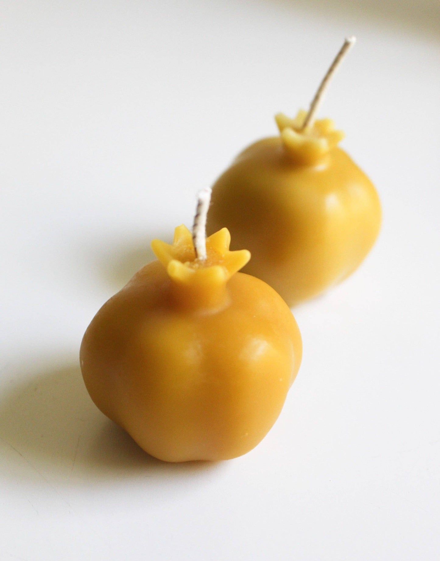 Miniature Pomegranate Beeswax Candle