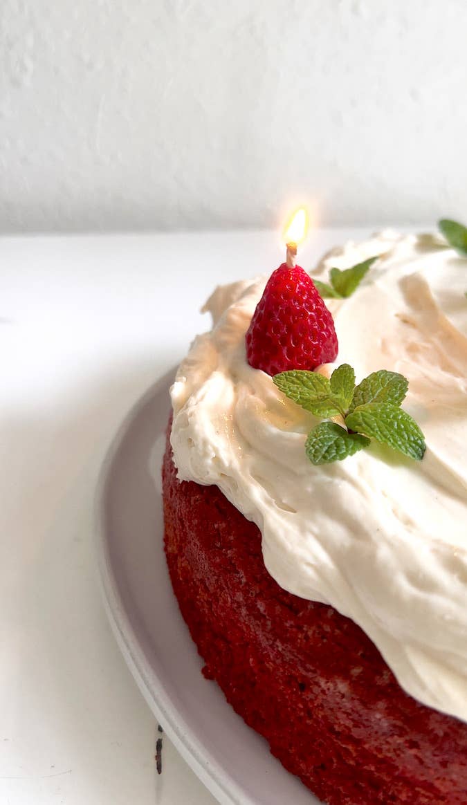 Beeswax Strawberry Candles
