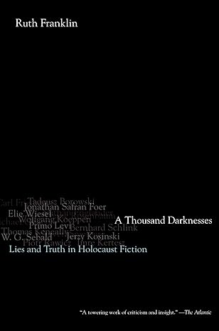 A Thousand Darknesses: Lies and Truth in Holocaust Fiction