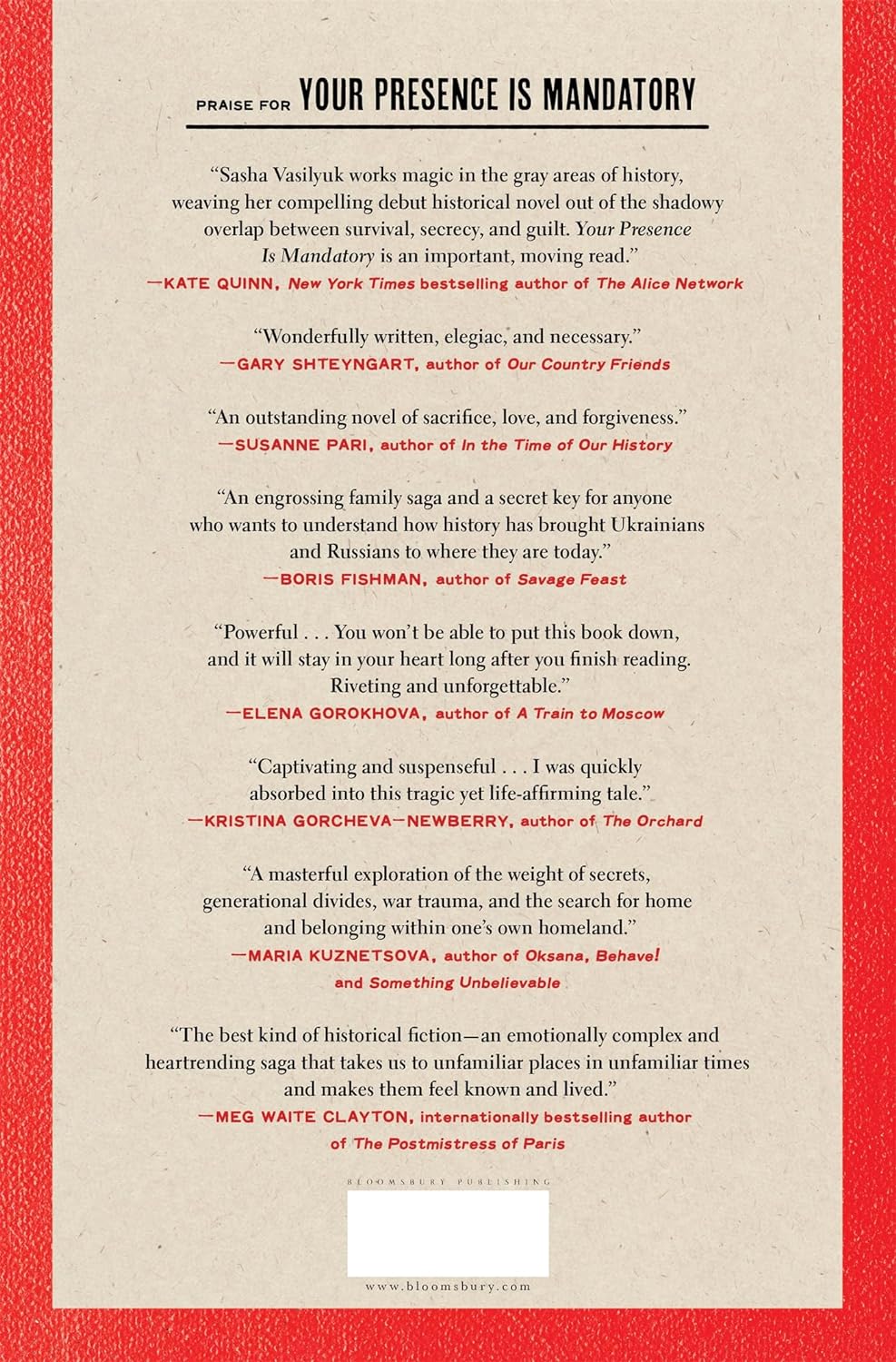 Your Presence Is Mandatory: A Novel