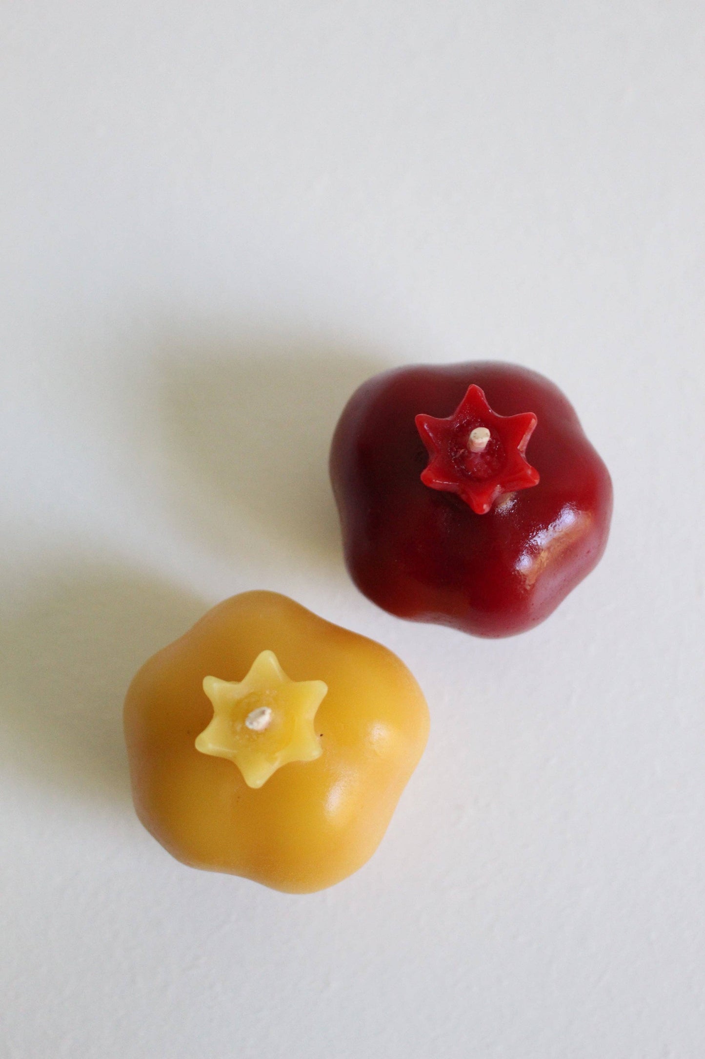 Miniature Pomegranate Beeswax Candle