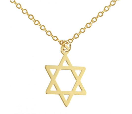 14k Gold-plated Star of David Necklace