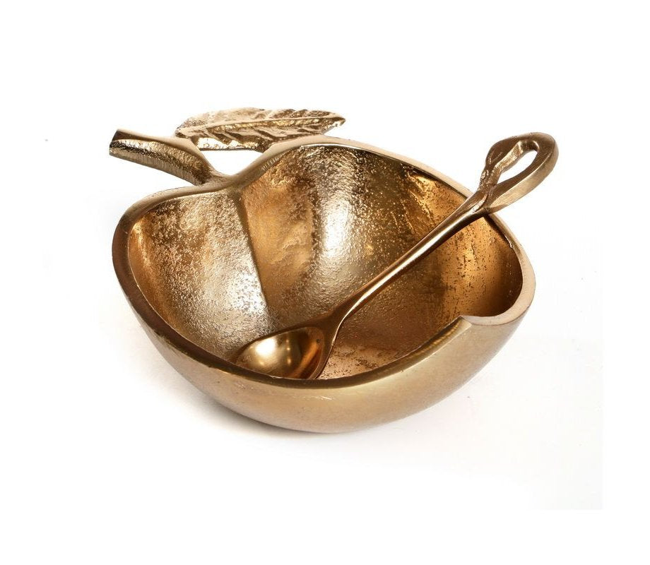 Golden Apple Shaped Honey Dish