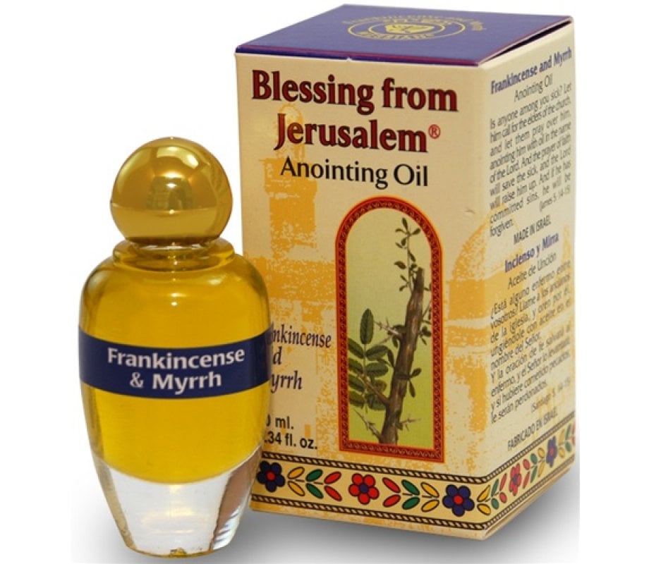 Blessing from Jerusalem Frankincense and Myrrh Anointing Oil with Biblical Spices
