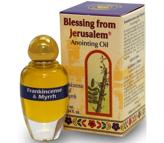 Blessing from Jerusalem Frankincense and Myrrh Anointing Oil with Biblical Spices