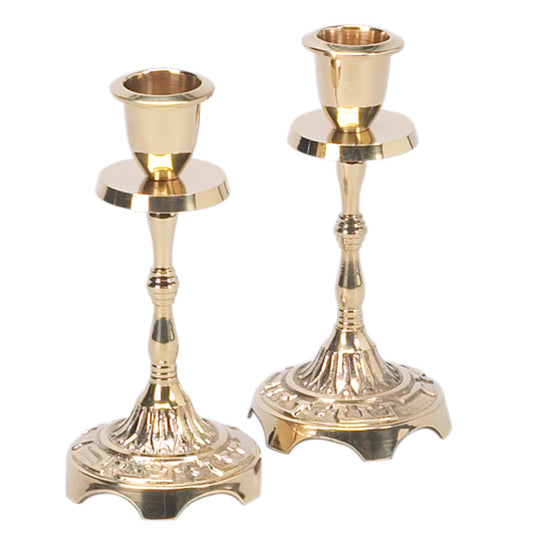 Brass Shabbat Candelholders