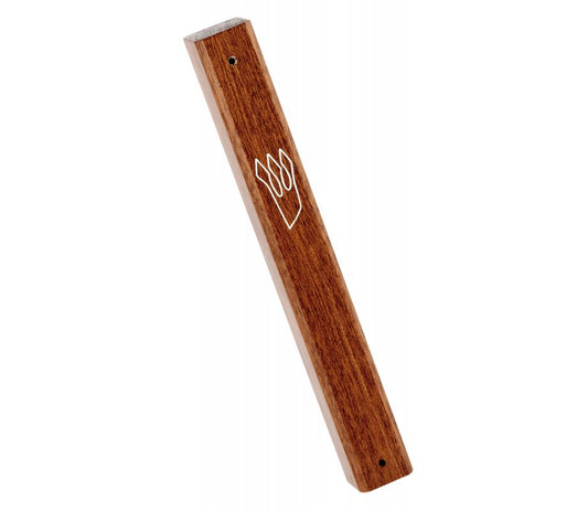 Dark Wooden Mezuzah Case