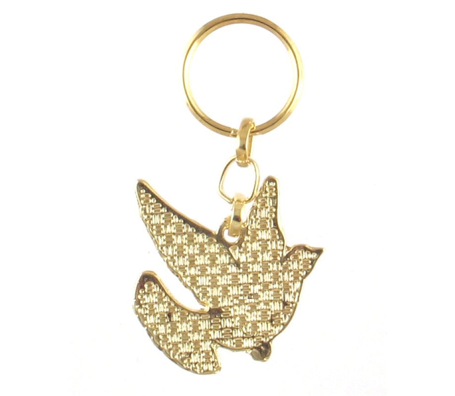 Shalom Dove Keychain