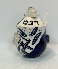 Handmade Ceramic Honey Jar with Spoon