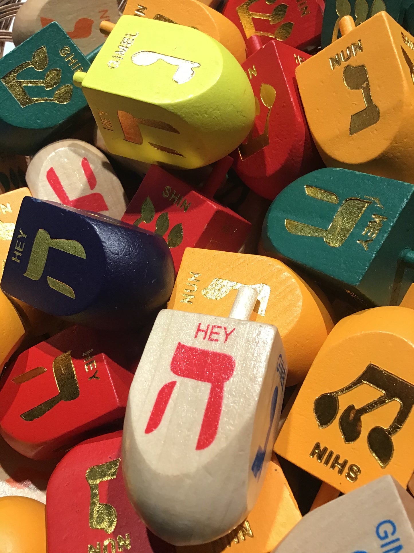 Large Wooden Dreidel