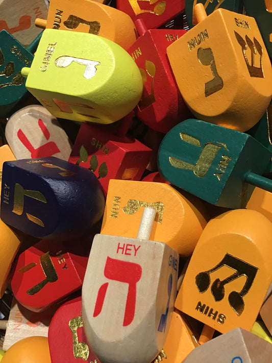 Large Wooden Dreidel