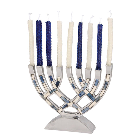 Menorah with Inlay
