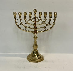 Traditional Brass Menorah