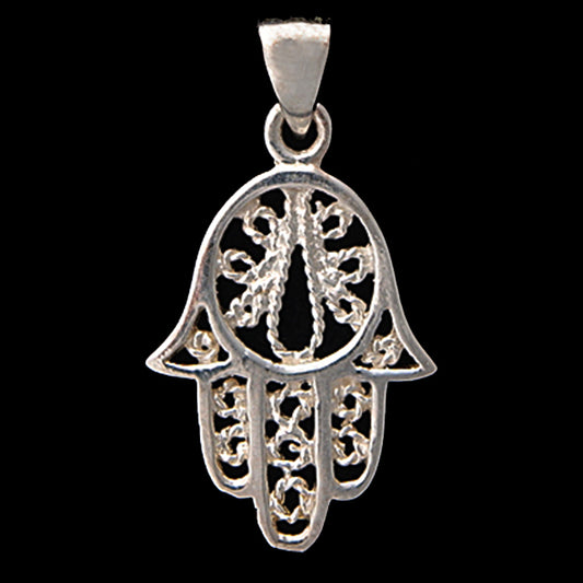 Silver Hamsa Necklace