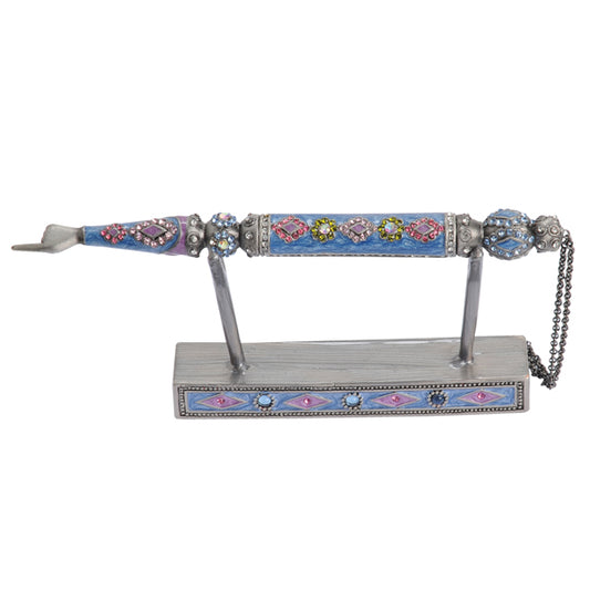 Crystal Accented Torah Pointer with Stand