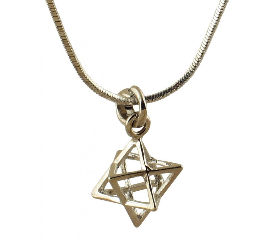 Rhodium Merkabah Necklace