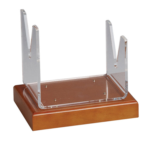 Small Shofar Stand with Wooden Base