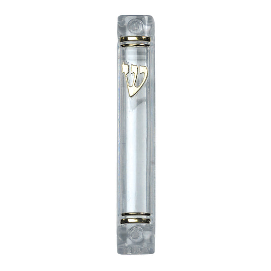 Clear Lucite Mezuzah