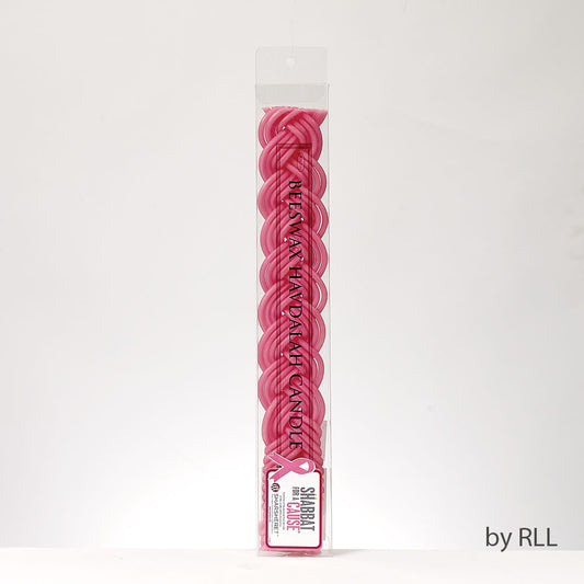 Pink Beeswax Havdalah Candle for a Cause