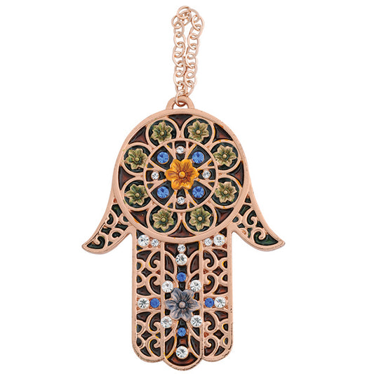 Enamel Hamsa Wall Plaque