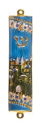 Jeweled Jerusalem Mezuzah