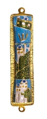 Jeweled Jerusalem Mezuzah